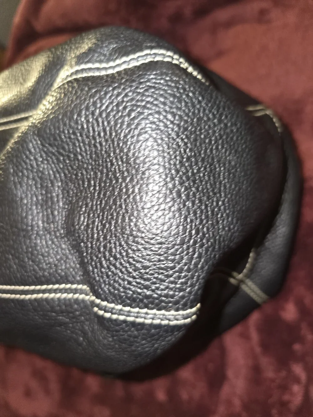 Mauritzio Taiuti Large Pebbled Leather Hobo. Made In Italy.